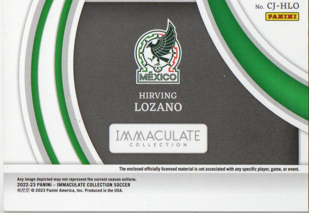 2022-23 Panini Immaculate 1/1 Hirving "Chucky" Lozano Parche