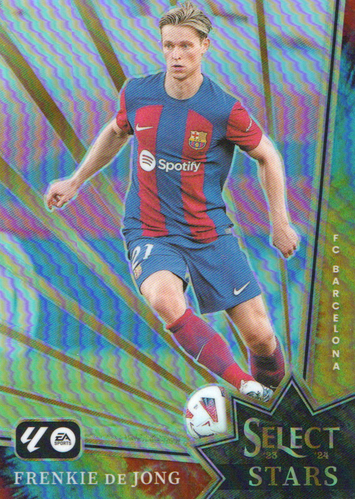 2023-24 Panini Select La Liga Frenkie de Jong Select "Stars" Tie Dye 01/49