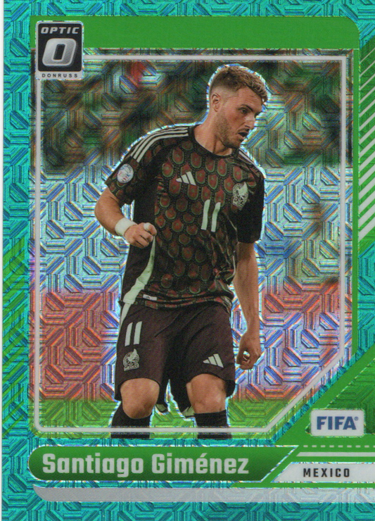 2024-25 Panini Donruss Optic Teal Prizm Santiago Gimenez 07/49