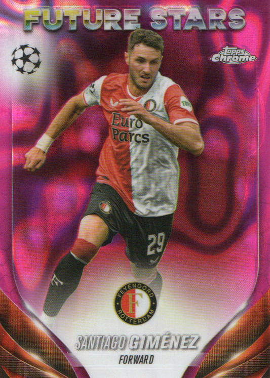 2023-24 Topps Chrome Santiago Gimenez Pink Lava "Future Star"